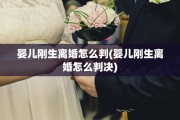 婴儿刚生离婚怎么判(婴儿刚生离婚怎么判决)