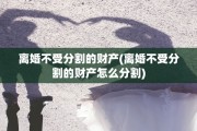 离婚不受分割的财产(离婚不受分割的财产怎么分割)