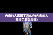 内向的人离婚了怎么办(内向的人离婚了怎么办呢)