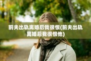 前夫出轨离婚后我很恨(前夫出轨离婚后我很恨他)