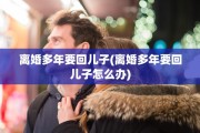 离婚多年要回儿子(离婚多年要回儿子怎么办)