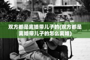双方都是离婚带儿子的(双方都是离婚带儿子的怎么离婚)