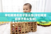 孕妇离婚后孩子怎么生(孕妇离婚后孩子怎么生活)