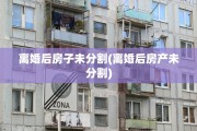 离婚后房子未分割(离婚后房产未分割)