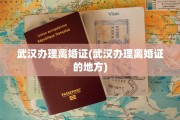 武汉办理离婚证(武汉办理离婚证的地方)