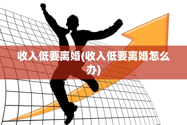 收入低要离婚(收入低要离婚怎么办)