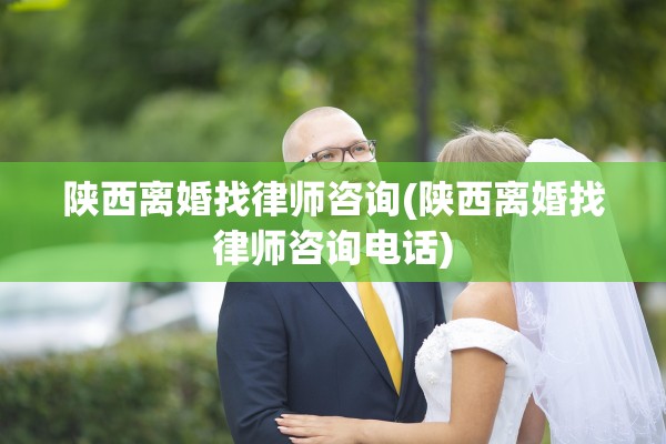 陕西离婚找律师咨询(陕西离婚找律师咨询电话)