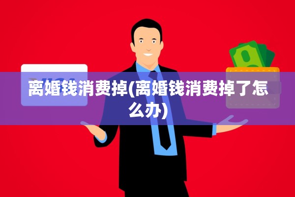 离婚钱消费掉(离婚钱消费掉了怎么办)