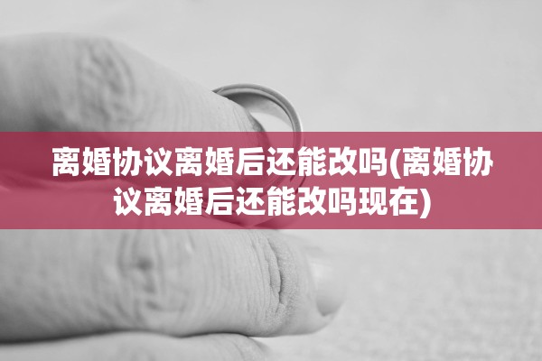 离婚协议离婚后还能改吗(离婚协议离婚后还能改吗现在)