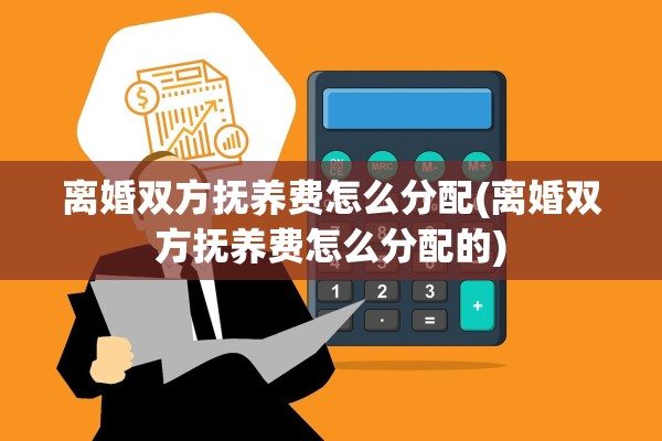 离婚双方抚养费怎么分配(离婚双方抚养费怎么分配的)