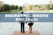 离婚后想去苏州打工(离婚后想去苏州打工怎么办)