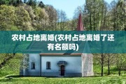 农村占地离婚(农村占地离婚了还有名额吗)