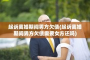 起诉离婚期间男方欠债(起诉离婚期间男方欠债需要女方还吗)