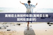 离婚后土地如何处理(离婚后土地如何处理最好)