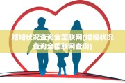 婚姻状况查询全国联网(婚姻状况查询全国联网查询)