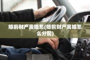 婚前财产离婚怎(婚前财产离婚怎么分配)