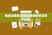 婚姻法离婚(婚姻法离婚新规定财产分配)