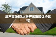 房产离婚转让(房产离婚转让协议书)