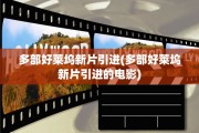 多部好莱坞新片引进(多部好莱坞新片引进的电影)