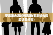 要离婚去哪起诉离婚(要离婚去哪起诉离婚呢)