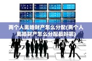 两个人离婚财产怎么分配(两个人离婚财产怎么分配最好呢)