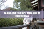 昆明离婚律师请哪个好(昆明最好的离婚律师)