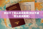 协议不了怎么起诉离婚(协议不成怎么起诉离婚)