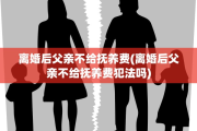 离婚后父亲不给抚养费(离婚后父亲不给抚养费犯法吗)
