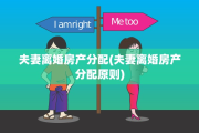 夫妻离婚房产分配(夫妻离婚房产分配原则)