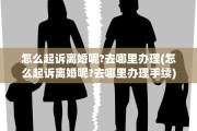 怎么起诉离婚呢?去哪里办理(怎么起诉离婚呢?去哪里办理手续)