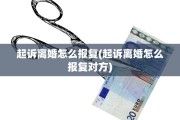 起诉离婚怎么报复(起诉离婚怎么报复对方)