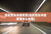 逃犯驾车冲撞民警(逃犯驾车冲撞民警怎么处理)