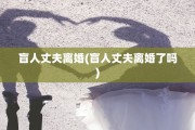 盲人丈夫离婚(盲人丈夫离婚了吗)