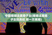 中国婚姻法离婚子女(婚姻法离婚子女抚养权 若一方再婚)