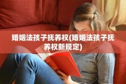 婚姻法孩子抚养权(婚姻法孩子抚养权新规定)