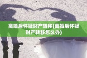 离婚后怀疑财产转移(离婚后怀疑财产转移怎么办)