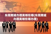 东莞南城办理离婚在哪(东莞南城办理离婚在哪办理)