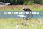 农村男人离婚后(农村男人离婚后好找吗)
