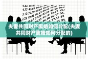 夫妻共同财产离婚如何分配(夫妻共同财产离婚如何分配的)