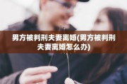男方被判刑夫妻离婚(男方被判刑夫妻离婚怎么办)