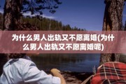 为什么男人出轨又不愿离婚(为什么男人出轨又不愿离婚呢)