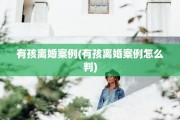 有孩离婚案例(有孩离婚案例怎么判)