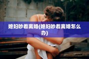 媳妇吵着离婚(媳妇吵着离婚怎么办)