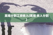 离婚分割工资收入(离婚 收入分割)