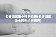 老婆闹离婚小孩判给谁(老婆闹离婚小孩判给谁抚养)