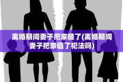 离婚期间妻子把家砸了(离婚期间妻子把家砸了犯法吗)
