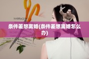 条件差想离婚(条件差想离婚怎么办)