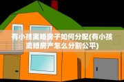 有小孩离婚房子如何分配(有小孩离婚房产怎么分割公平)