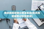 民政局婚姻登记查询系统(民政局婚姻登记信息查询)
