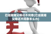 已经离婚父母还不同意(已经离婚父母还不同意怎么办)